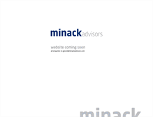 Tablet Screenshot of minackadvisors.com